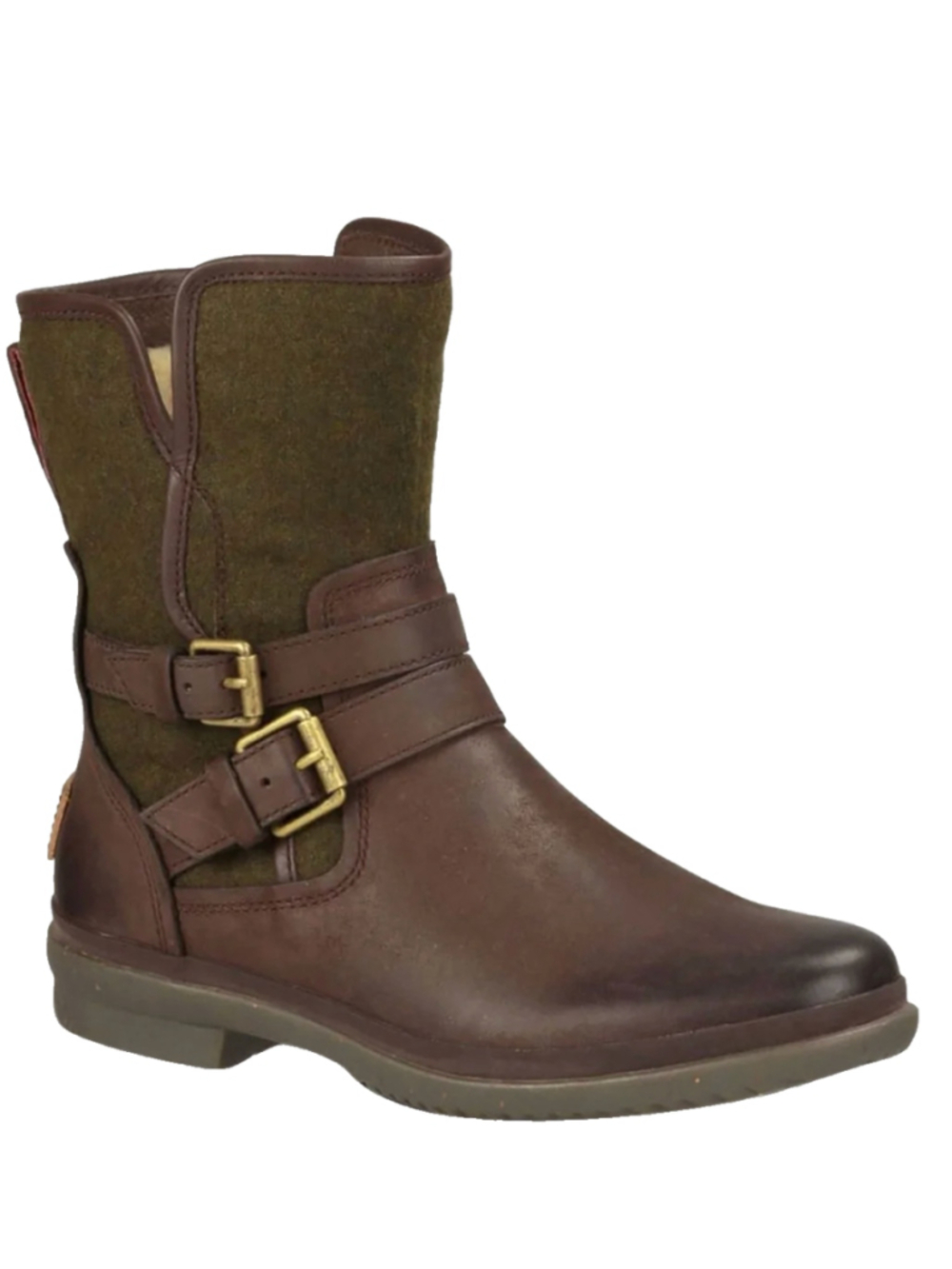 UGG Simmens Leather Waterproof Boots Brown Leather 1005269 Women's 6